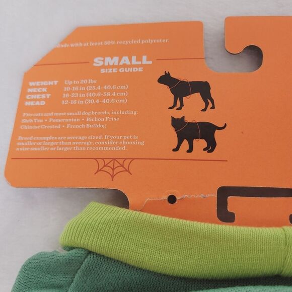 Hyde & Eek Halloween Pumpkin Pet Sweatshirt Dog or Cat Small New OOS - Picture 4 of 5